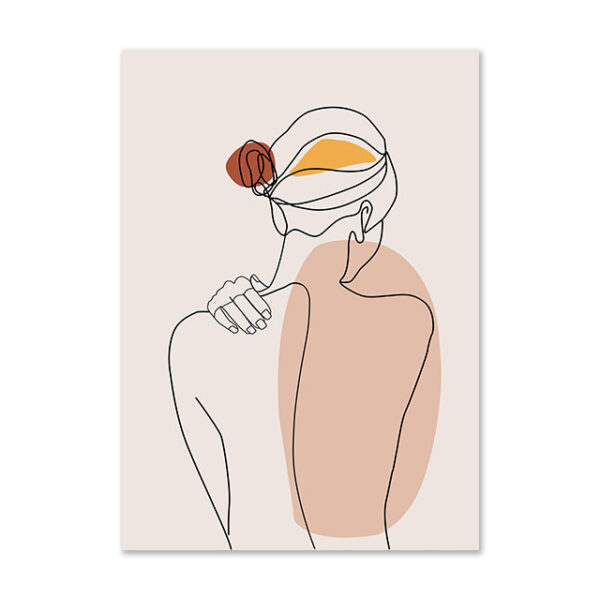 c47169f3-e7e3-41ab-8e86-45e346d38aa9.jpg Minimalist Abstract Girl Line Art Poster - Nordic Wall Decor
