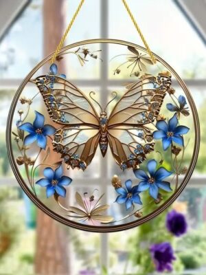 Acrylic Butterfly Wall Hanging – Creative Home Decoration