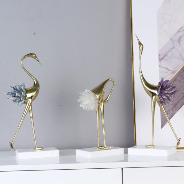 c9e58508-eabf-463d-90e3-4b225f049497.jpg Crystal Crane Figurine Home Decoration