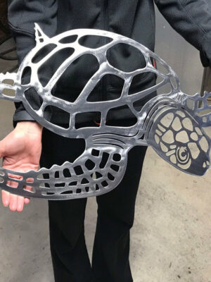 Metal Turtle Wall Art – Modern Living Room Decoration