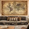 Earth Canvas Painting – Modern Living Room Wall Poster Decor