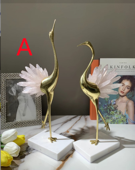 ced4c048-9382-41bf-9db4-6bbdcb3899f1.jpg Crystal Crane Figurine Home Decoration