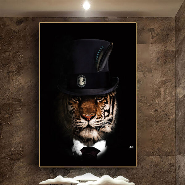 d3a4b8a4-c1aa-439f-a134-8735afaa6f26.jpg Black Wildlife Canvas Poster – Modern Living Room Wall Decor