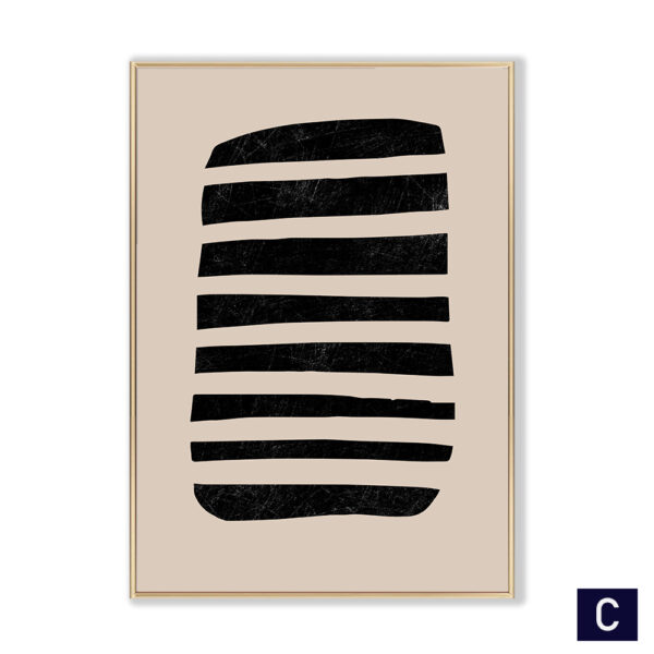 Luxury Geometric Shapes Canvas Poster – Modern Room Wall Decor