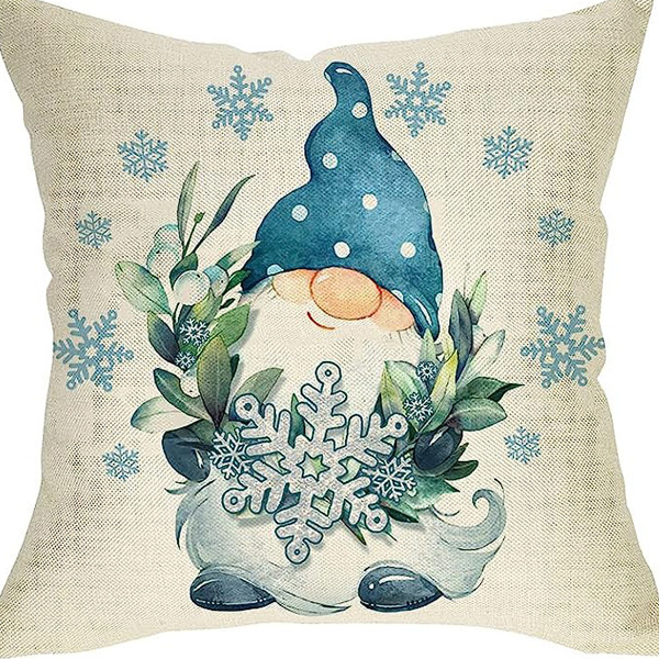 Winter Series Linen Throw Pillow Cover – Seasonal Home Decor