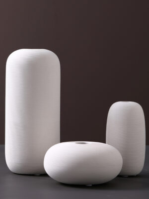 Nordic Scandinavian Ceramic Vase – Modern Home Decoration