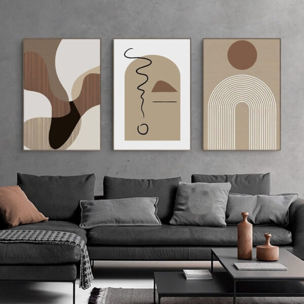 Living Room Background Wall Mural – Modern Decorative Painting