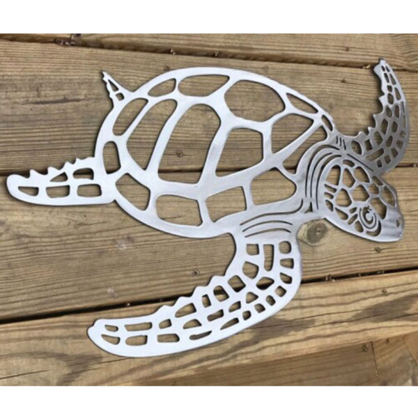 Metal Turtle Wall Art – Modern Living Room Decoration