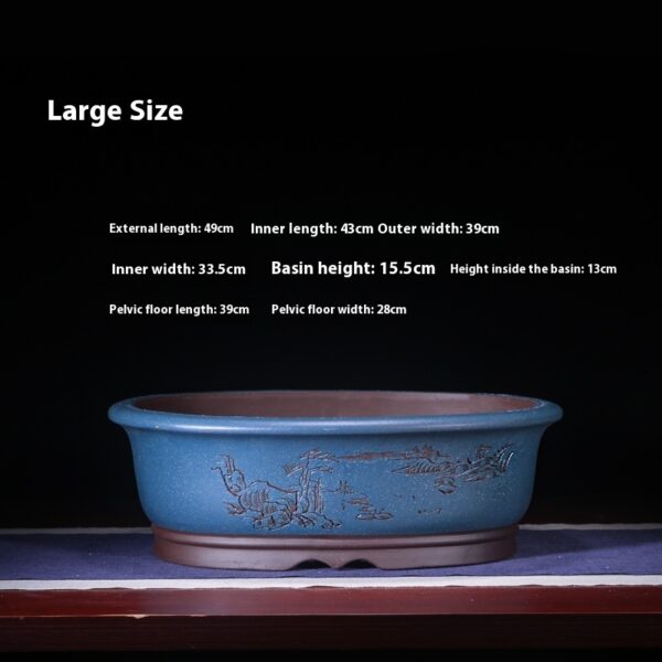 57a8c092-ab3f-4914-817a-e6ec1f62dda9_trans.jpeg Purple Sand Oval Bonsai Planter