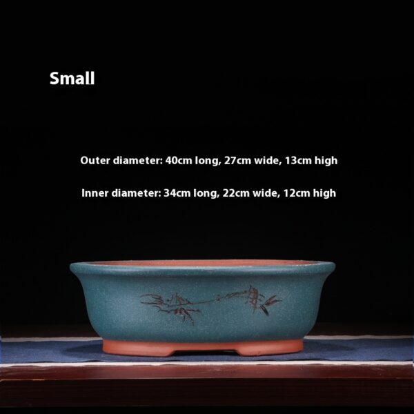 caab1723-f0c2-4686-970e-fe7ae2efb3ae_trans.jpeg Purple Sand Oval Bonsai Planter