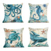 Sea Turtle Printed Cushion Covers